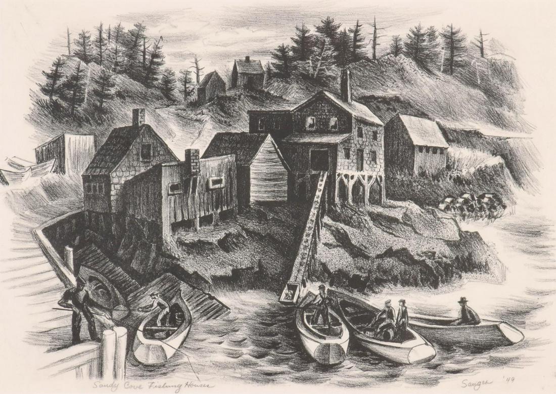 ISAAC SANGER (1899-1986) PENCIL SIGNED LITHOGRAPH (1 of 10)