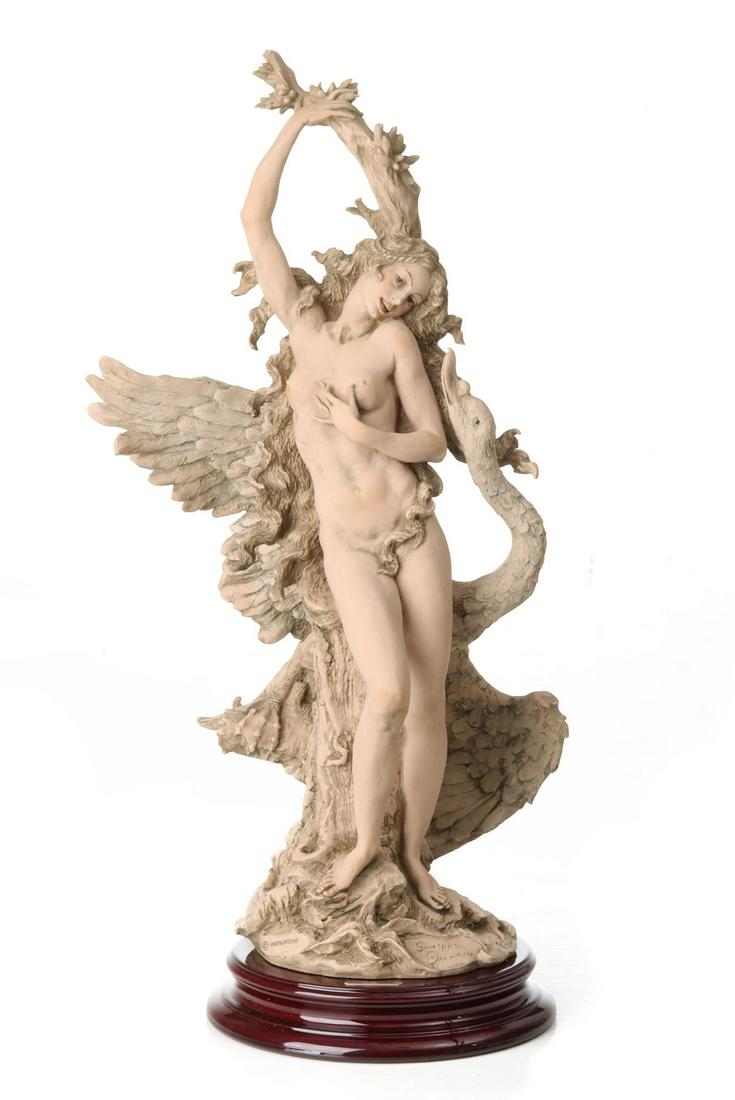 GIUSEPPE ARMANI 'LEDA AND SWAN' FIGURE WITH BOX: There are additional pieces in this lot not pictured here. Please visit