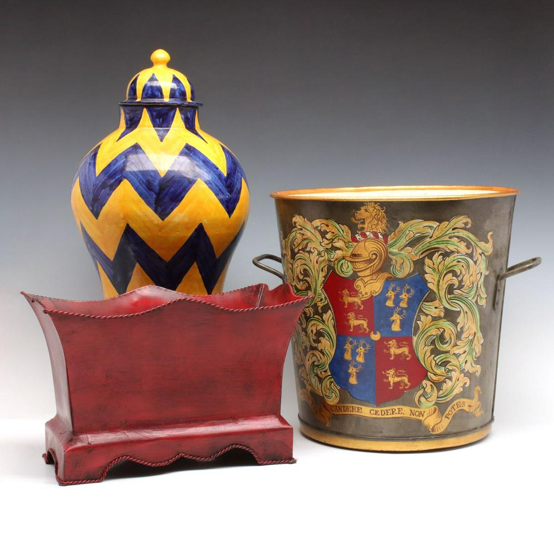 MODERN DECORATIVE TOLE AND ITALIAN POTTERY (1 of 20)