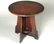 A MISSION OAK LAMP TABLE