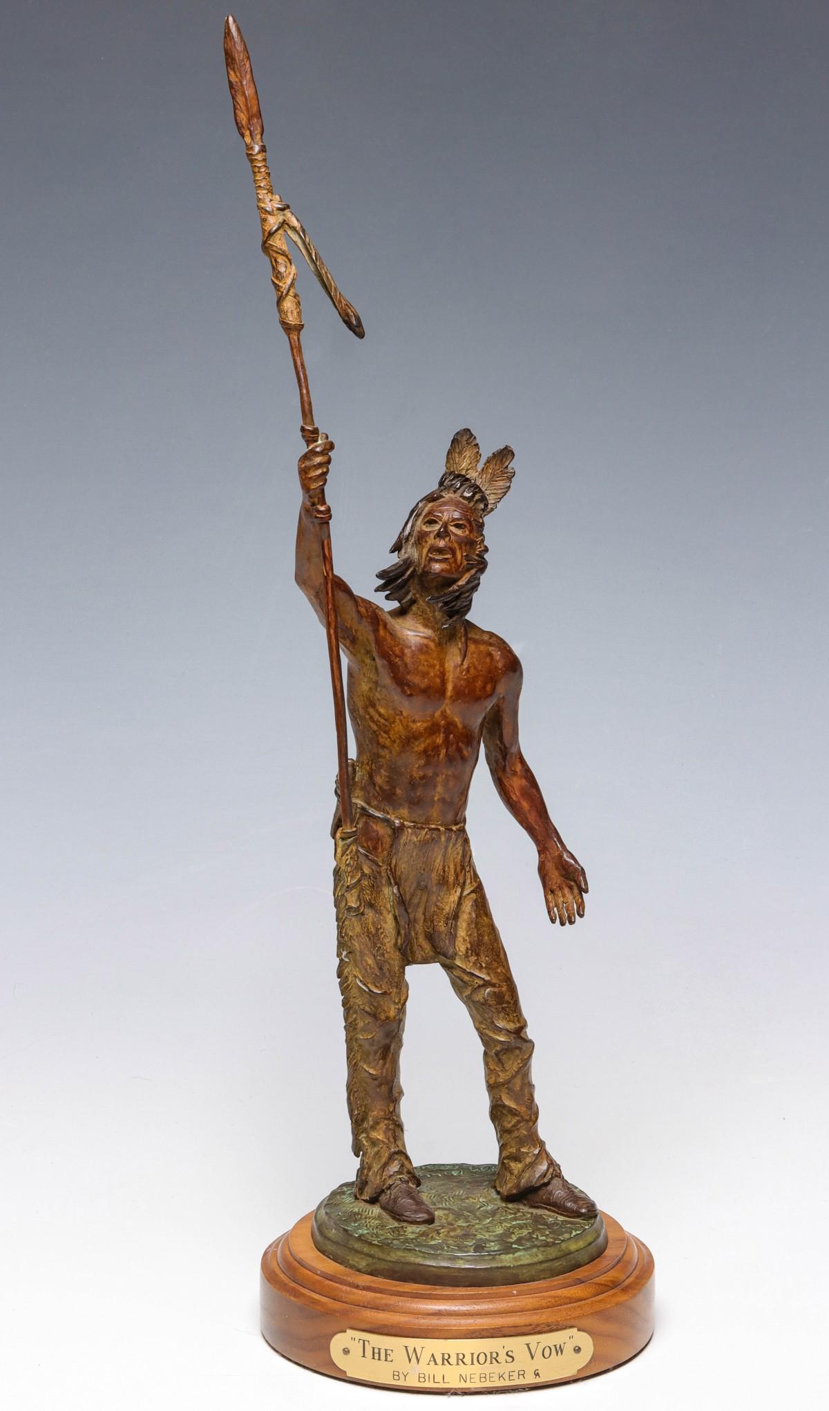 BILL NEBEKER (Born 1942) WESTERN BRONZE SCULPTURE (1 of 14)