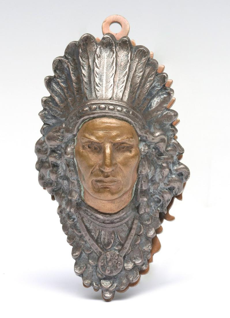 FIGURAL NATIVE AMERICAN LETTER CLIP 1880-1910 (1 of 12)