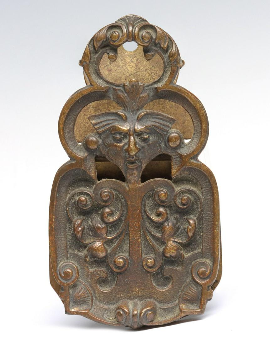FIGURAL GARGOYLE BRASS LETTER CLIP 1880-1910 (1 of 13)