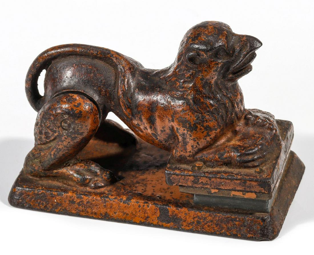 AN UNUSUAL GRIFFON FIGURAL IRON SEAL C. 1880 (1 of 10)