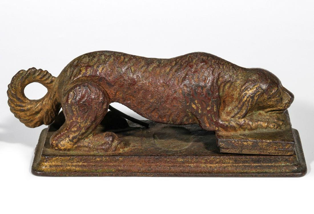 AN UNUSUAL FIGURAL DOG IRON SEAL C. 1890 (1 of 8)