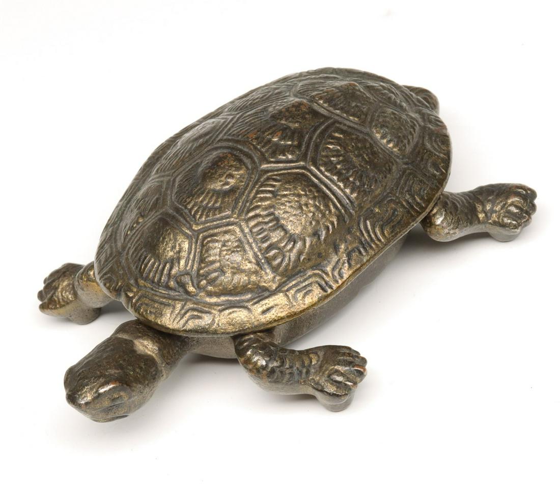 AN IRON TURTLE MATCH SAFE STRIKER CIRCA 1900 (1 of 5)