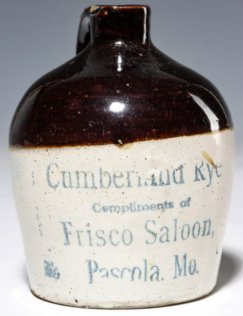 FRISCO SALOON PASCOLA MISSOURI STONEWARE MINI JUG (1 of 6)