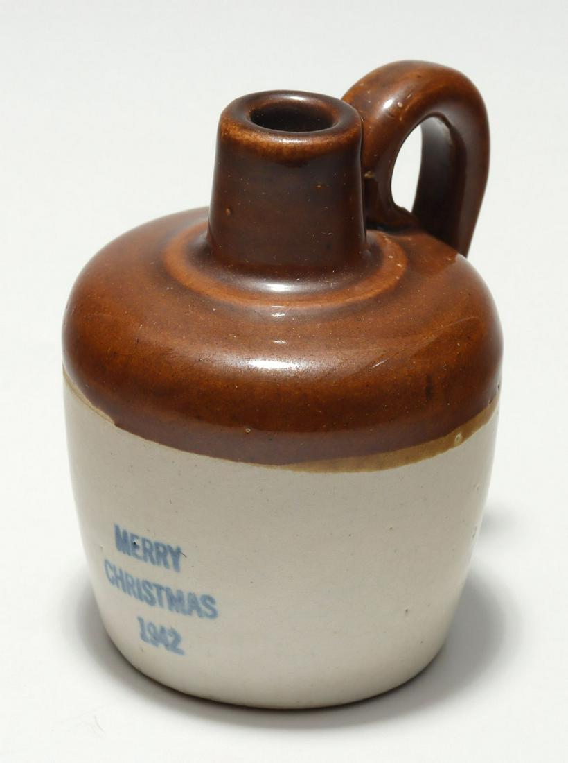 UHL POTTERY 1942 MERRY CHRISTMAS MINIATURE JUG (1 of 7)
