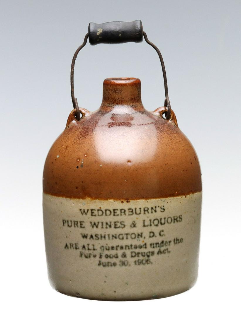 WASHINGTON D.C. STONEWARE MINI BAIL HANDLE JUG (1 of 9)