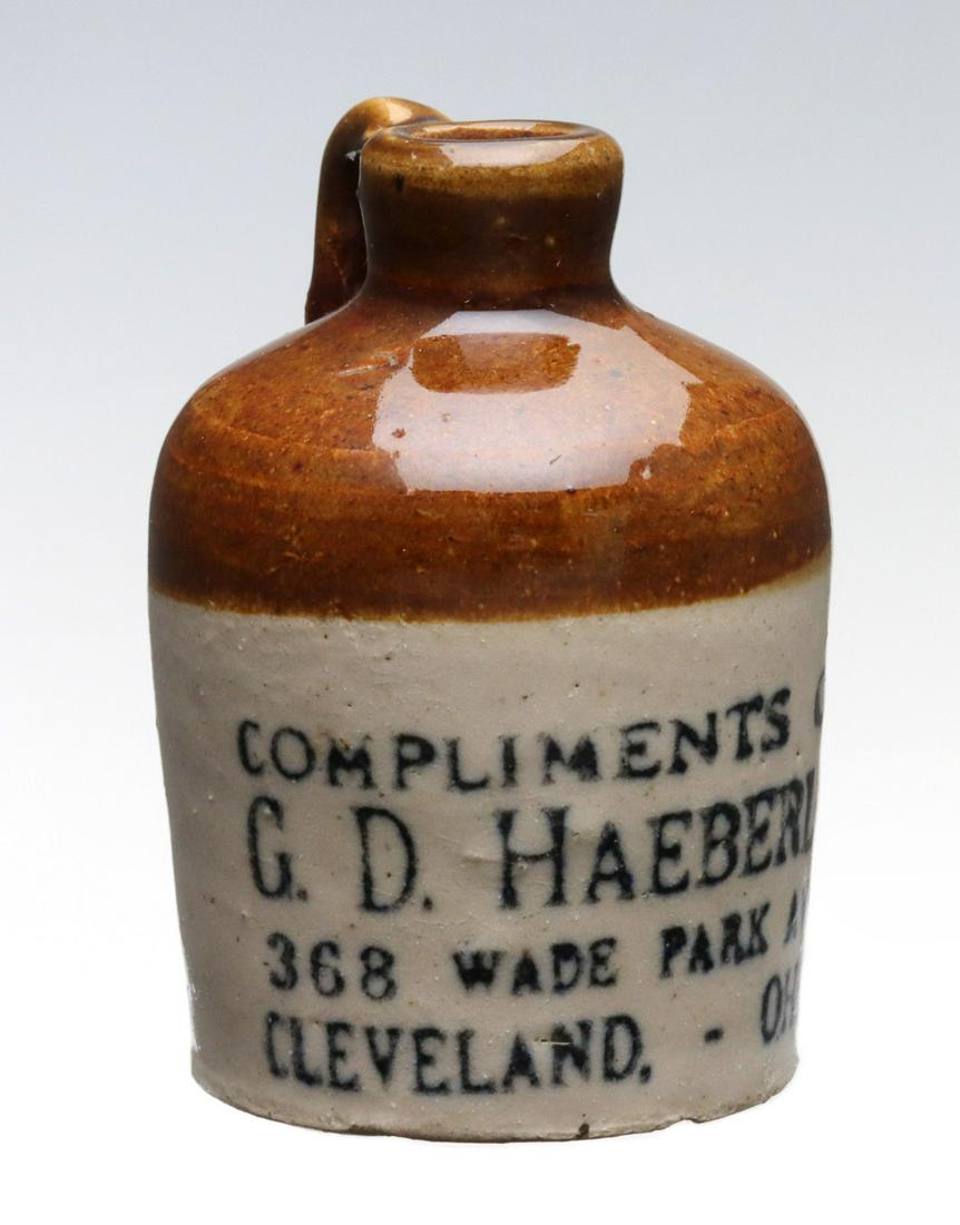 CLEVELAND OHIO STONEWARE MINI JUG (1 of 10)