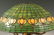 TIFFANY STUDIOS HAMPSHIRE POTTERY LEADED LAMP SIGNED - 7