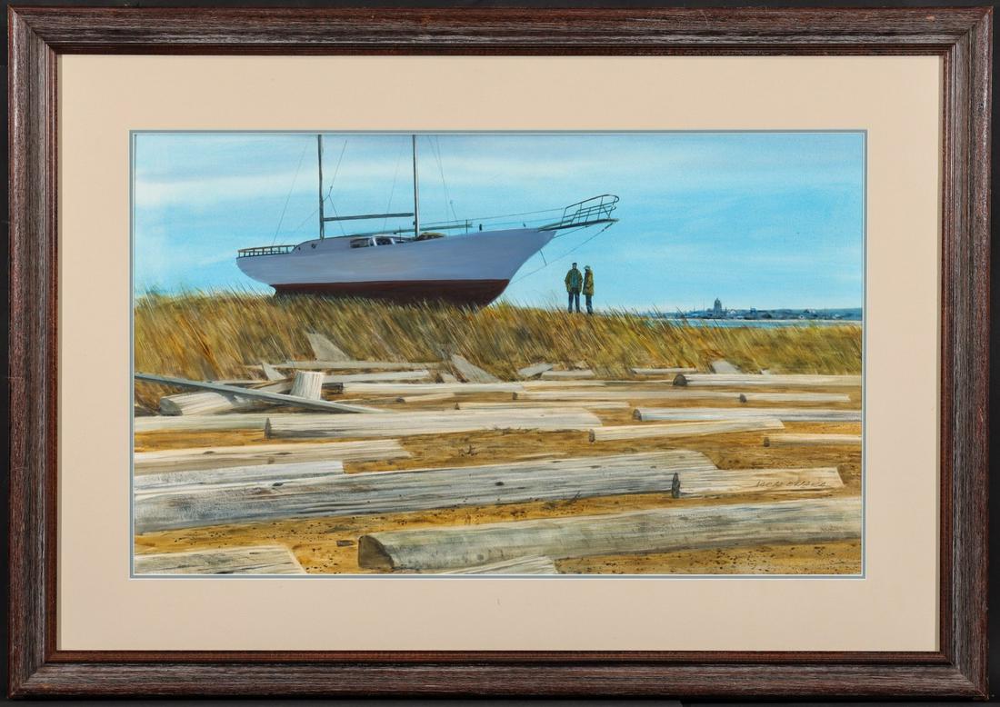 JACK O'HARA (1921-2012) LARGE MIXED MEDIA ON PAPER (1 of 16)