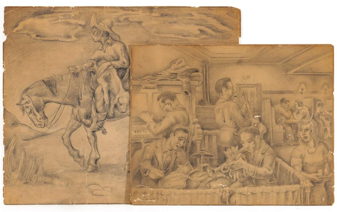 JAMES GANTT (1911-1984) GRAPHITE ON PAPER (1 of 16)