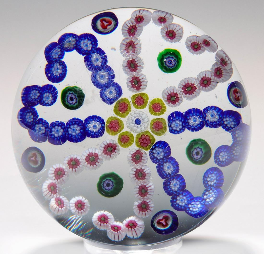 AN ANTIQUE BACCARAT MILLEFIORI HEARTS PAPERWEIGHT (1 of 9)