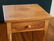 16: 19TH C. CHERRY STAND TABLE WITH FIGURED MAPLE LEGS - 2