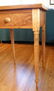16: 19TH C. CHERRY STAND TABLE WITH FIGURED MAPLE LEGS - 3