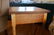 16: 19TH C. CHERRY STAND TABLE WITH FIGURED MAPLE LEGS - 4