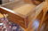 16: 19TH C. CHERRY STAND TABLE WITH FIGURED MAPLE LEGS - 7