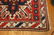 18: A 43 X 47 INCH EAGLE KAZAK PATTERN RUG - 4