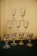 19: NINE ASHBURTON PATTERN 19TH C. FLINT GLASS WINES