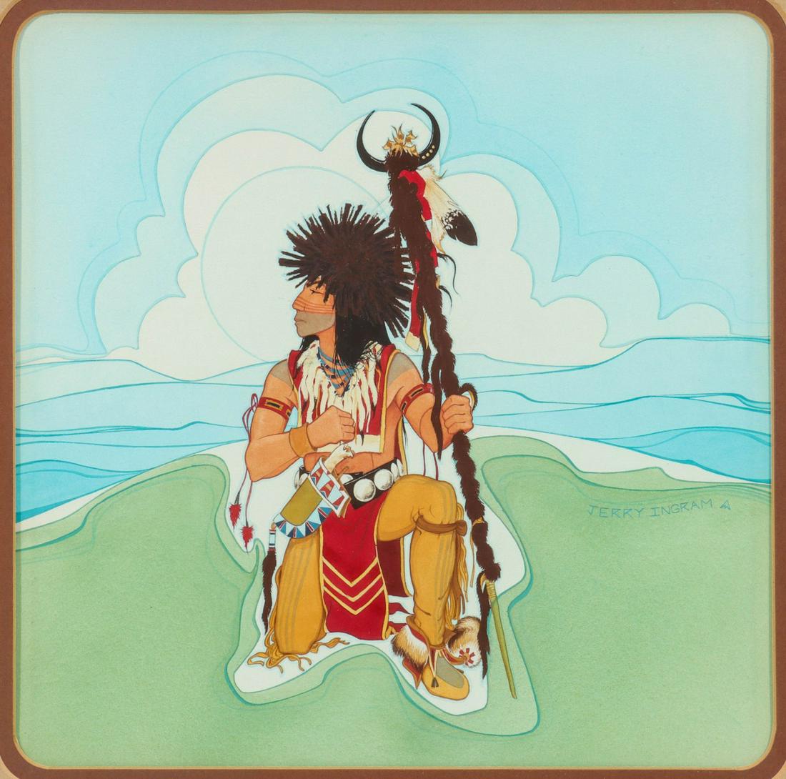 JERRY INGRAM, BURT SEABOURN PAUL SOLLOSY WORKS ON PAPER (1 of 15)