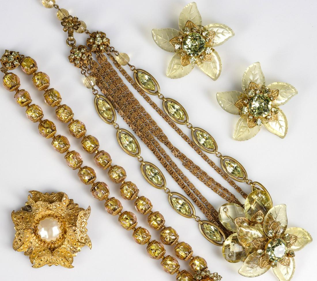 A COLLECTION OF JEWELRY SIGNED MIRIAM HASKELL: Please note that after the auction we will complete invoicing and then immediately close our offices for the remainder of the holiday season. There will be no options for making payment, arranging shi