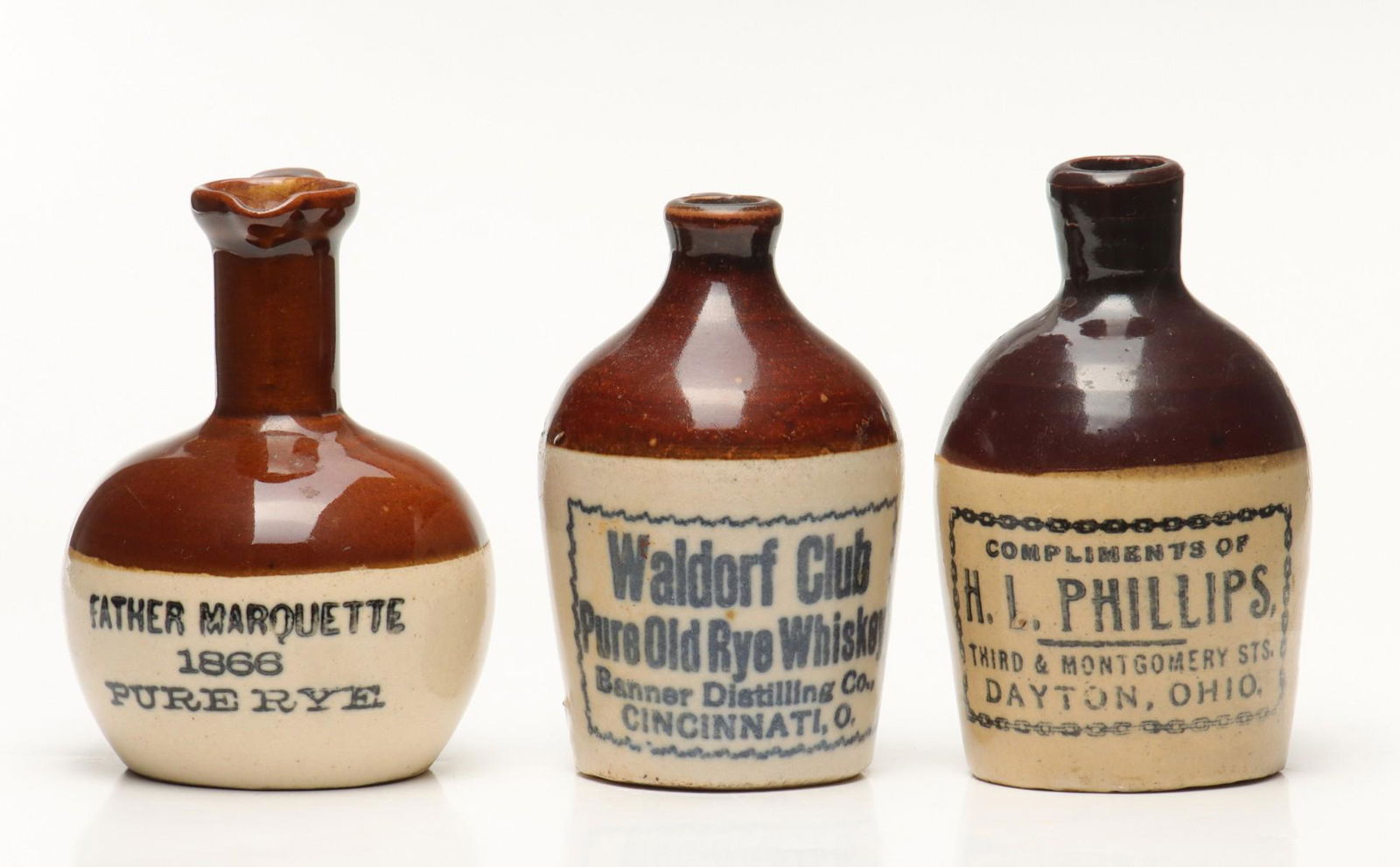 OHIO STONEWARE MINI JUGS (1 of 7)