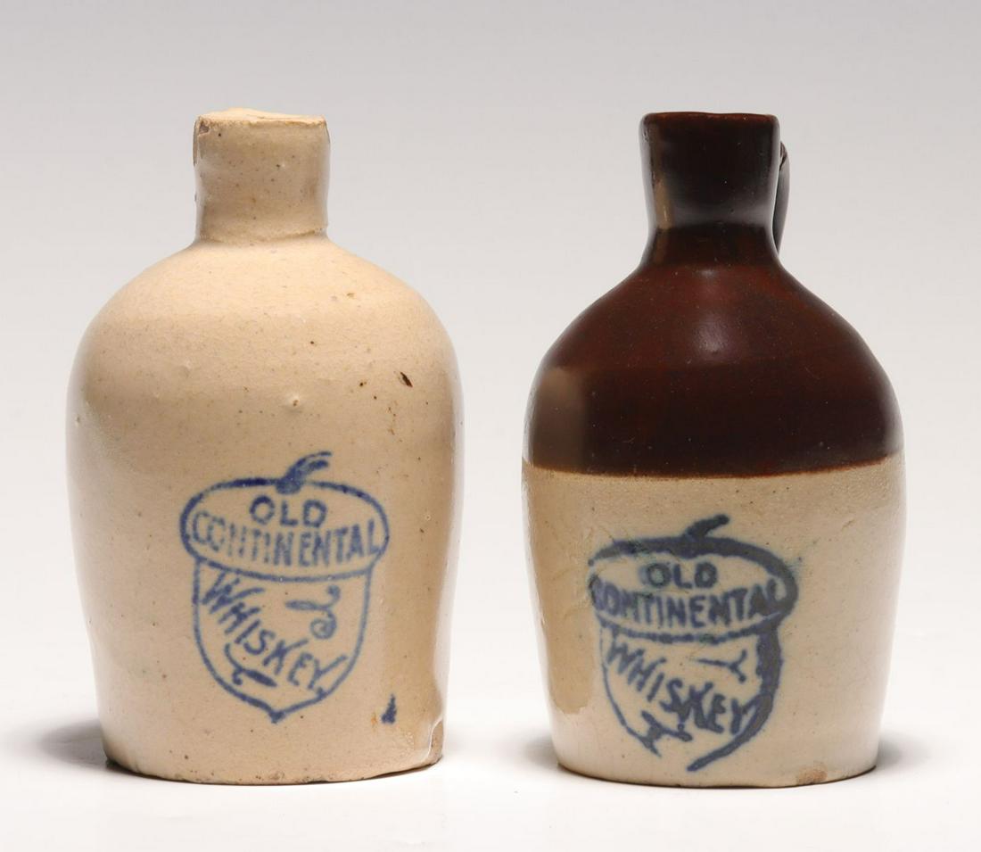 TWO DIFFERENT OLD CONTINENTAL WHISKEY MINI JUGS (1 of 12)