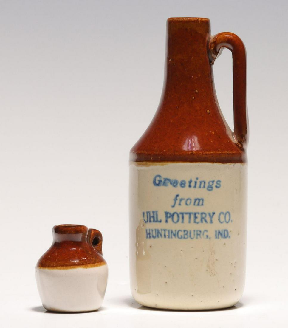 TWO UNDATED UHL POTTERY STONEWARE MINI JUGS (1 of 10)