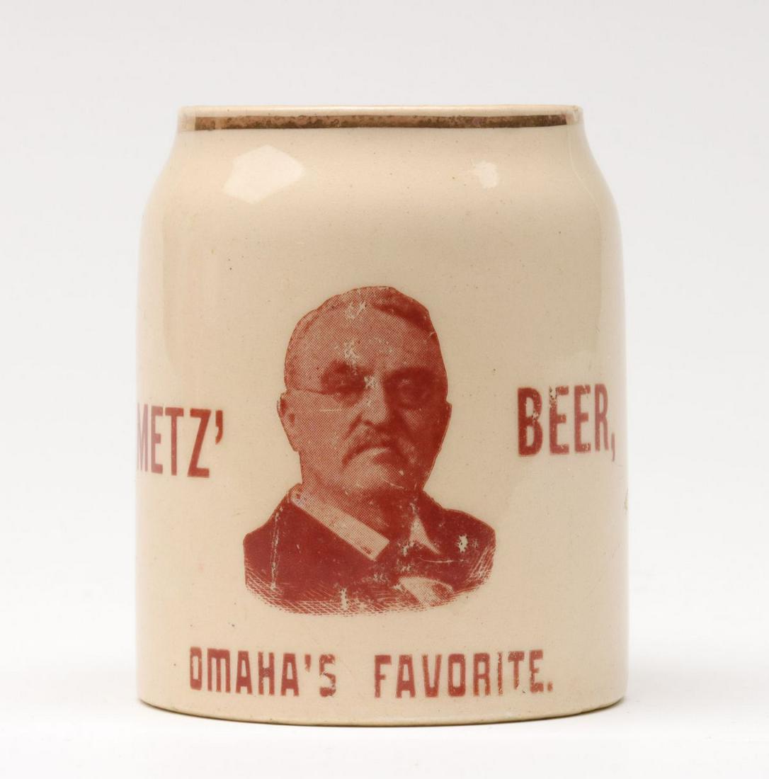 METZ BEER OMAHA PRE-PROHIBITION STRIKER MUG (1 of 10)