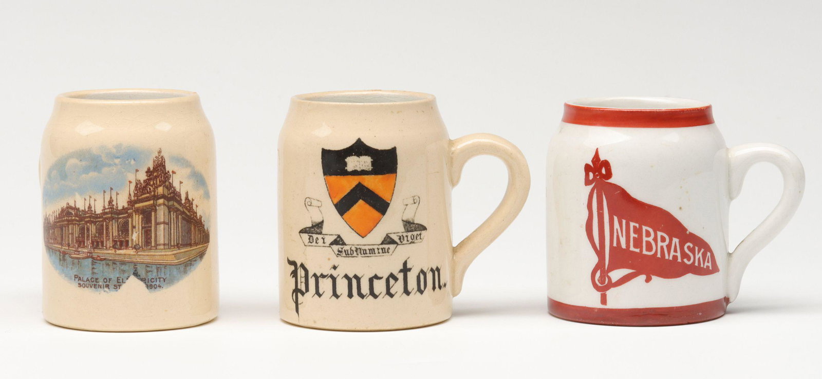 THREE ANTIQUE STRIKER MUGS: Be aware that internet sales tax applies to all Internet transactions and local sales tax may apply to local pick-up transactions. For 1-4 small items shipping costs will be $21 through USPS and $24 t