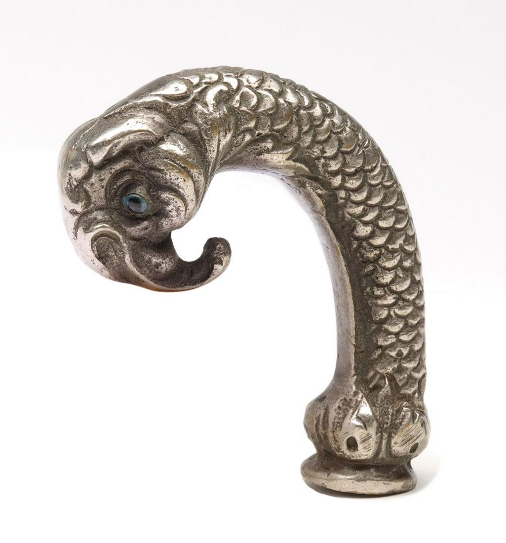 AN ANTIQUE MYTHICAL DOLPHIN FIGURE WAX SEAL? (1 of 8)