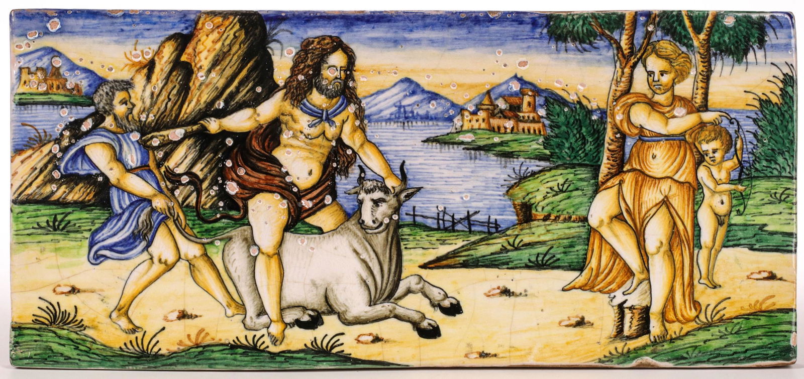 A VICTORIAN ART POTTERY TILE (1 of 4)