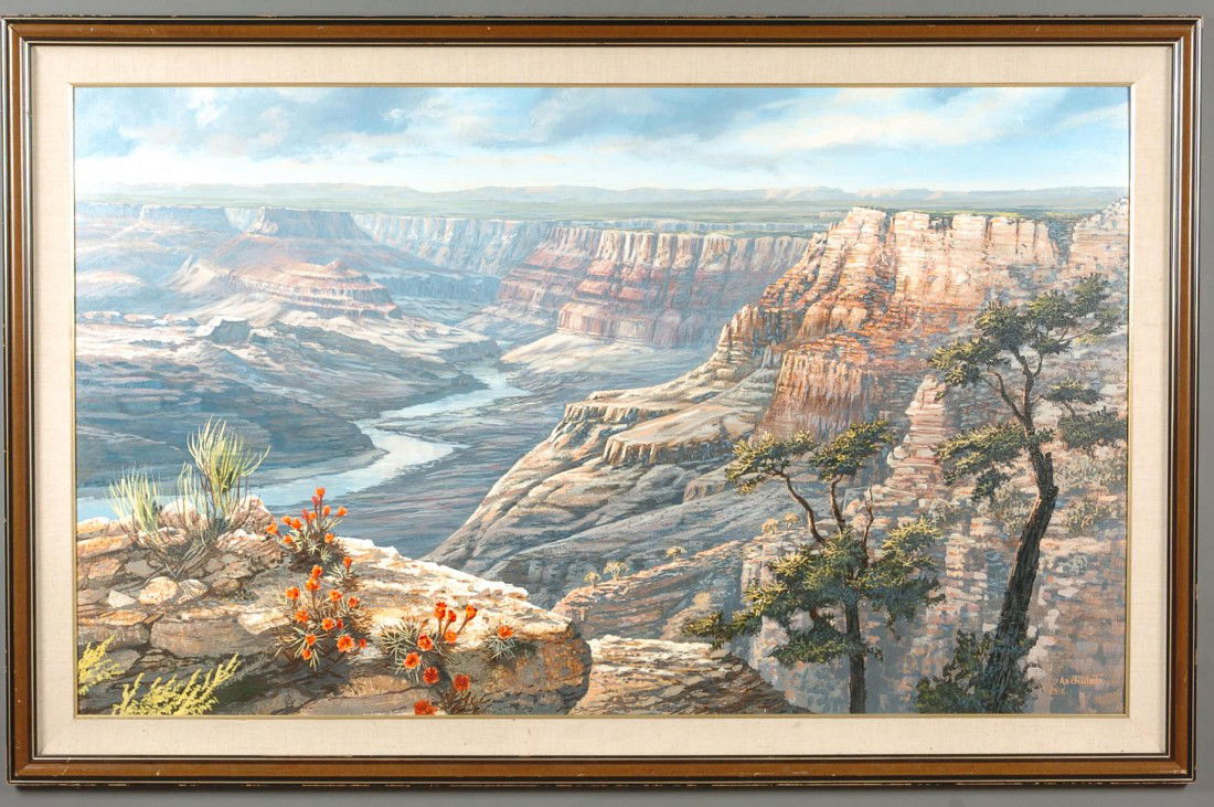 J.S.E. ARCHULETA (1948 ) CALIFORNIA ARTIST OIL ON PAN