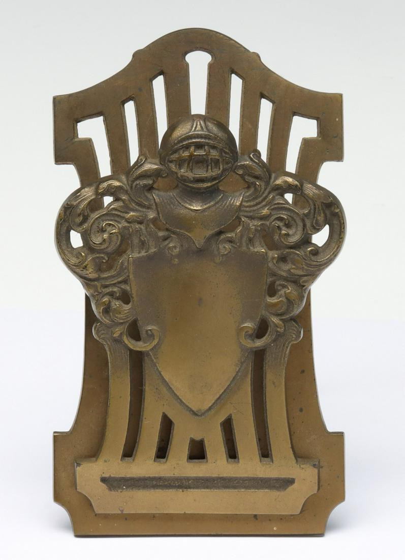 A HERALDIC THEME CIRCA 1920s FIGURAL LETTER CLIP (1 of 9)