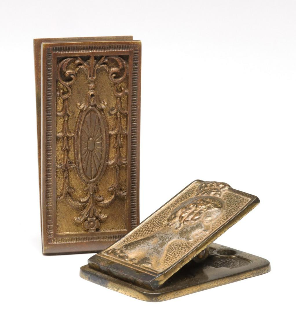 FANCY JUDD IRON & SOLID BRASS FIGURAL LETTER CLIPS (1 of 13)