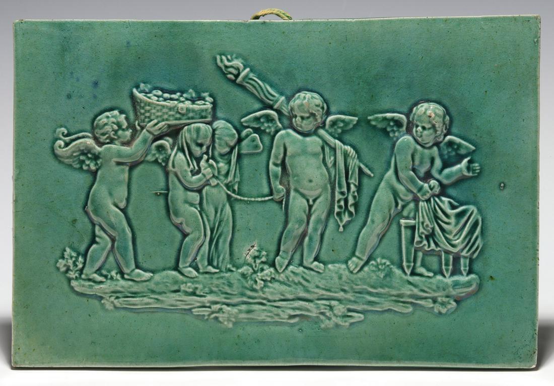 A 19TH CENTURY CLASSICAL THEME TERRA COTTA PLAQUE (1 of 9)