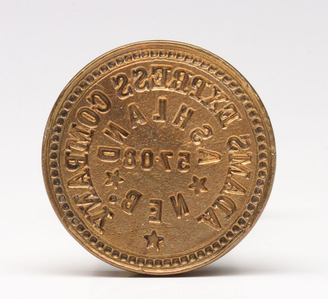 ADAMS EXPRESS CO. WAX SEALER FOR ASHLAND NEBRASKA (1 of 8)