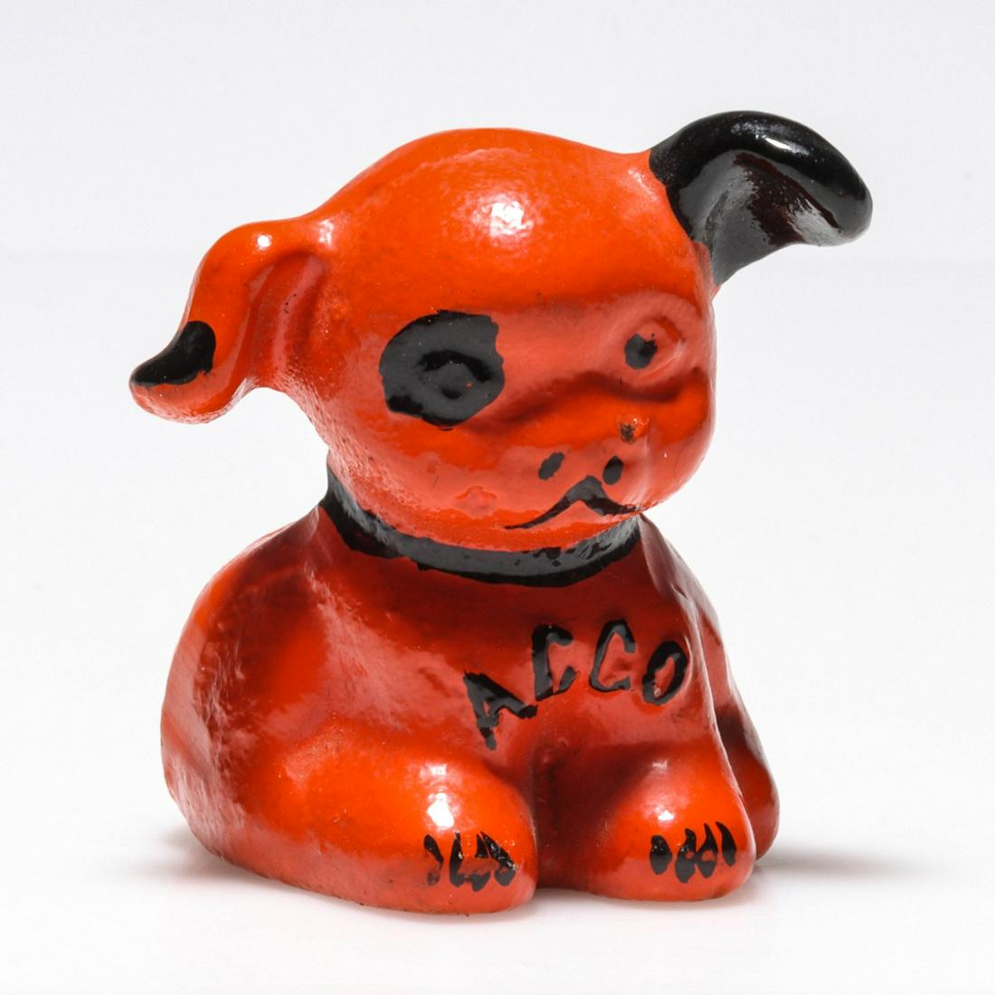 ACCO 'HINES PUP' IRON ADVERTISING PAPERWEIGHT (1 of 5)