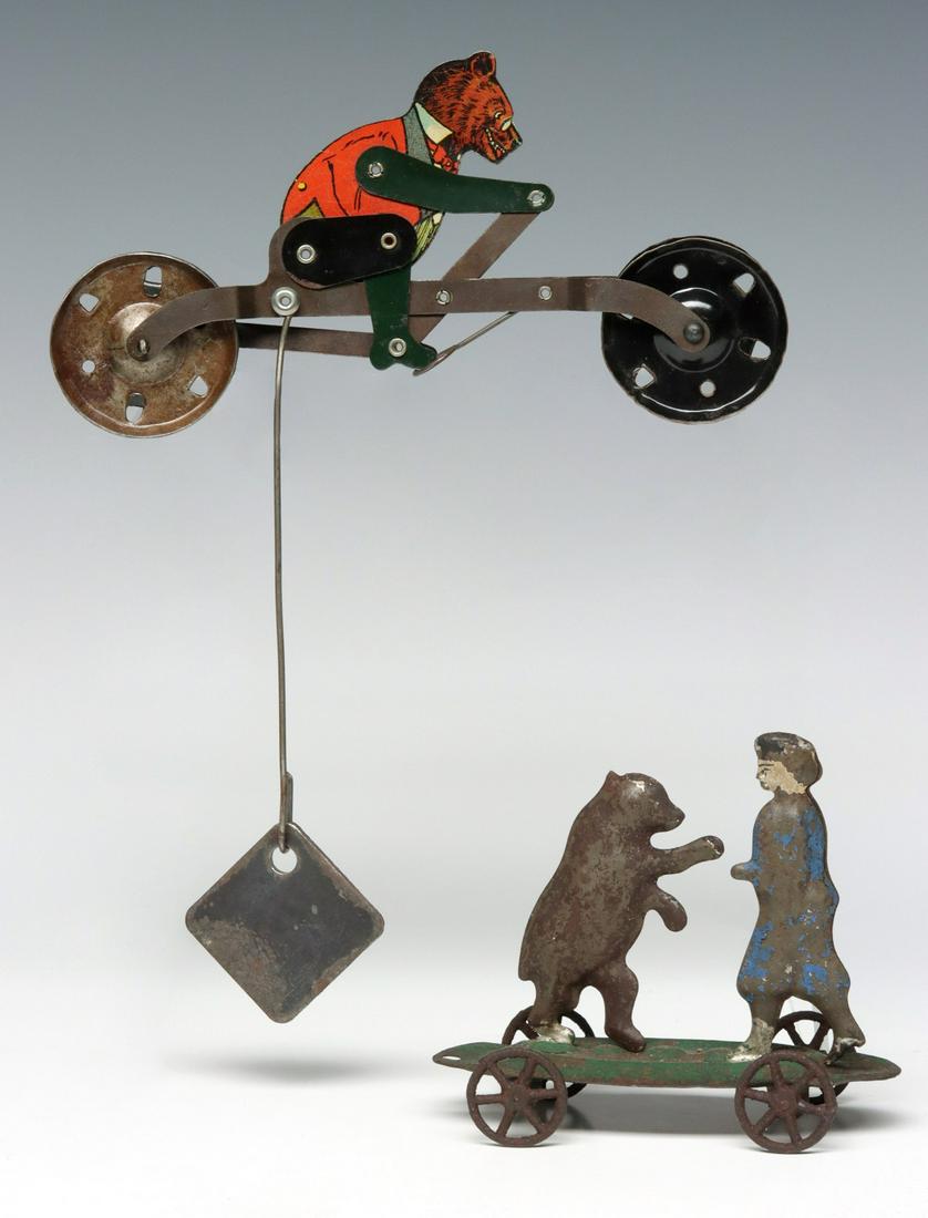 TIN LITHO AND PENNY TYPE ANTIQUE TOYS WITH BEARS (1 of 19)