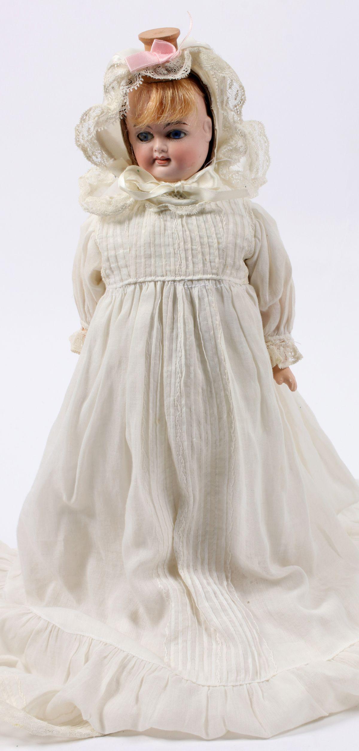 HAPPY/CRYING TWO-FACE DOLL ATTR FRITZ BARTENSTEIN: The bisque head in papier mache' hood is mounted to a plain cloth covered body, composition hands as shown. Without proof of exemption,, be aware that internet sales tax applies to all Internet transa