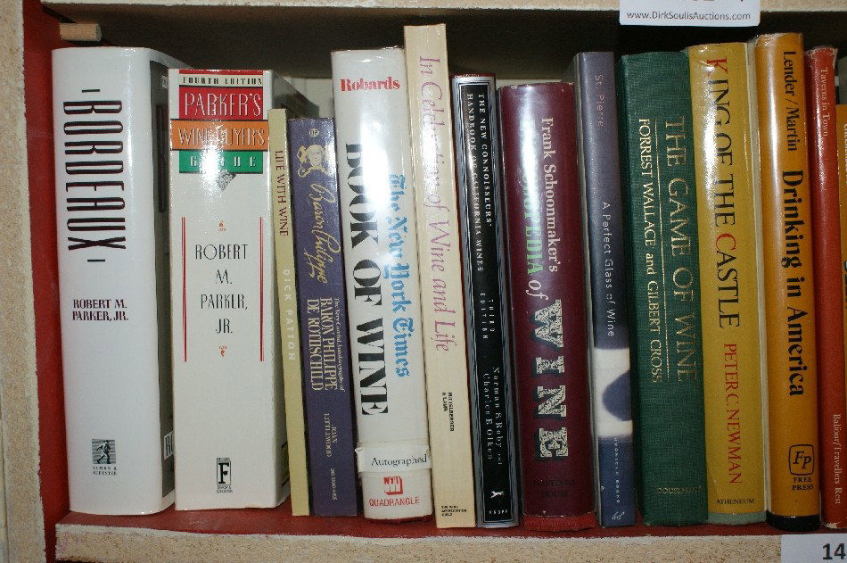 LOT OF 28 BOOKS ON WINE AND SPIRITS: LOT OF 28 BOOKS ON WINE AND SPIRITS