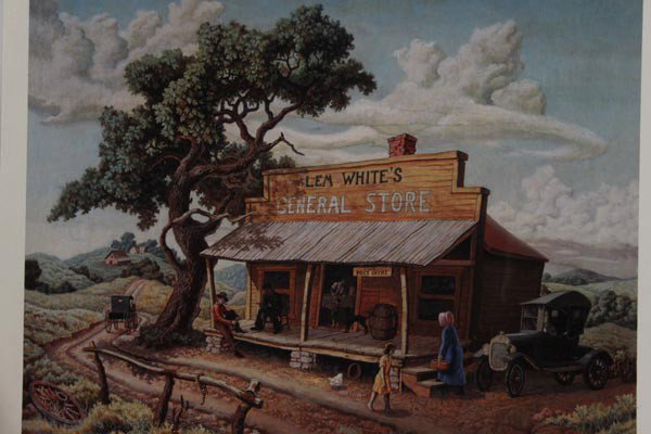 EARL FRED BENNETT (1919- ) SIGNED OFFSET LITHOGRAPH: EARL FRED BENNETT (1919- ) SIGNED OFFSET LITHOGRAPH WITH APPROXIMATE MEASUREMENTS OF 18 X 21.5 INCHES.