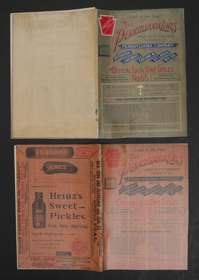 EIGHT PENNSYLVANIA RR OFFICIAL LOCAL TIMETABLES (1 of 8)