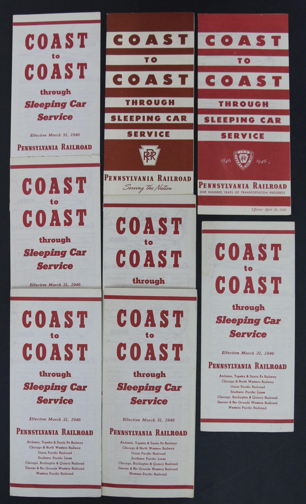 66 PIECES OF PENNSYLVANIA RAILROAD EPHEMERA: Most single lots can ship via USPS priority mail for $23.00 plus insurance. Multiple lots can and will be combined which will raise the price. Example of 4 standard lots going to California is $19.09 