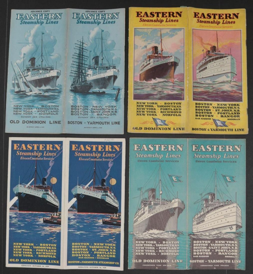 EASTERN STEAMSHIP CO STEAMSHIP TRAVEL EPHEMERA (1 of 6)