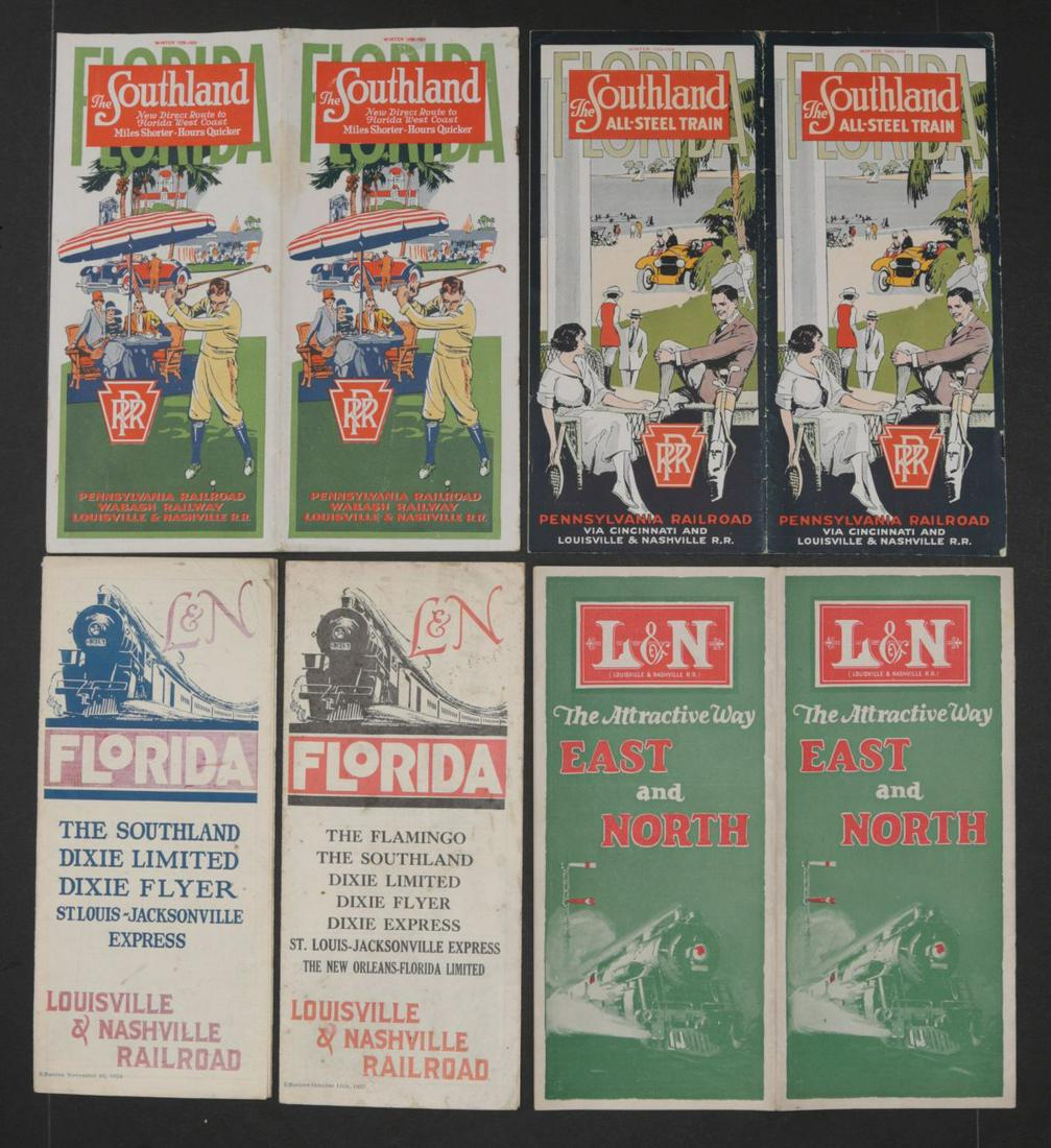 19 PIECES OF LOUISVILLE & NASHVILLE RAILROAD EPHEMERA (1 of 12)