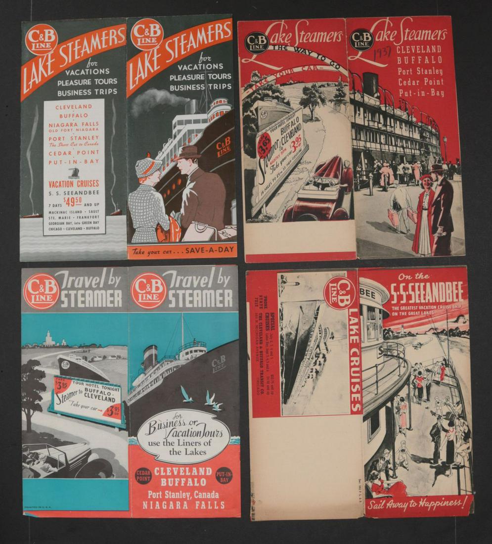 1930s C&B LINE STEAMSHIP TRAVEL EPHEMERA (20-pcs) (1 of 14)