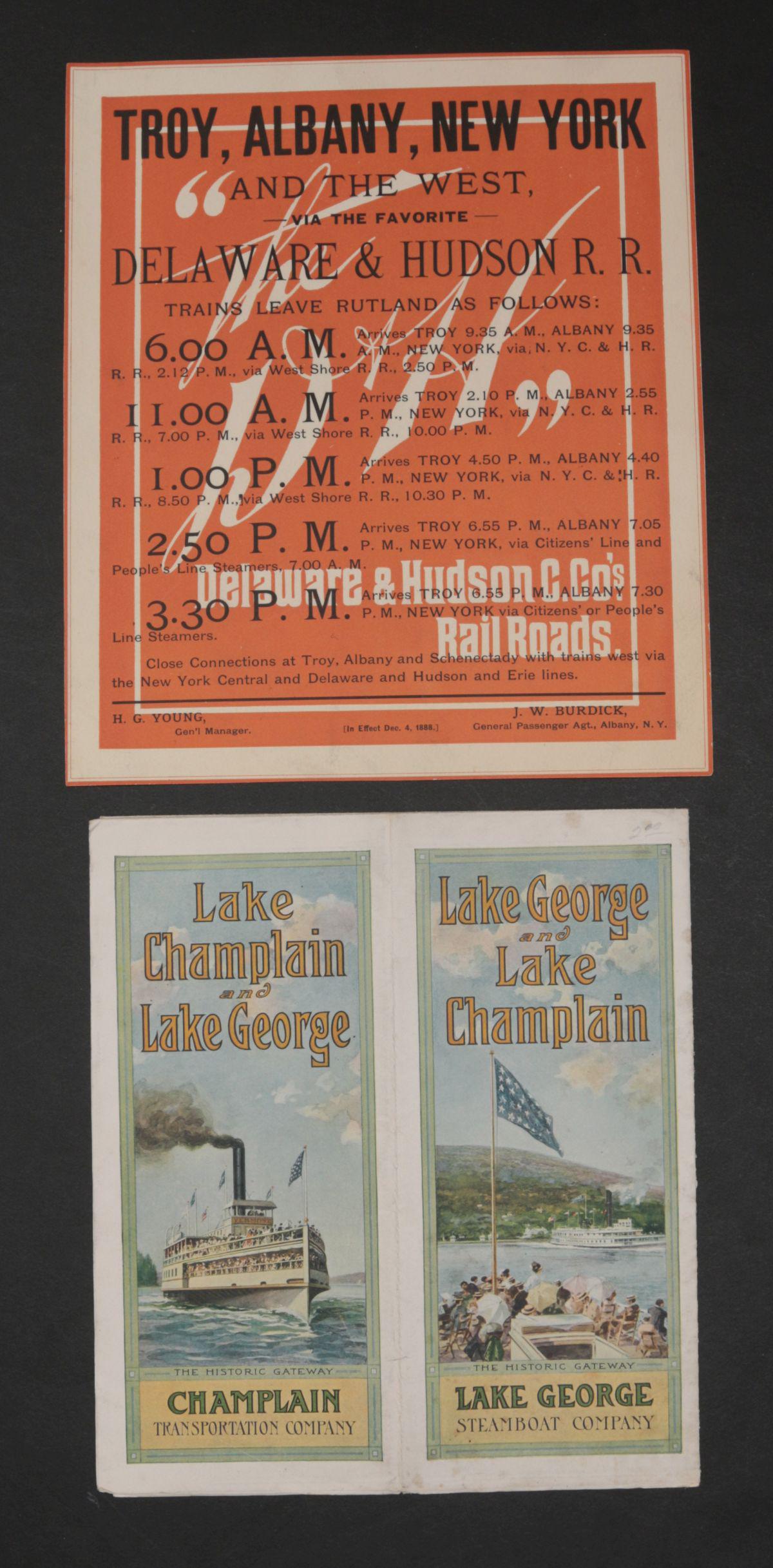 D&H RR EPHEMERA WITH STEAMSHIP TRAVEL BROCHURES (1 of 13)