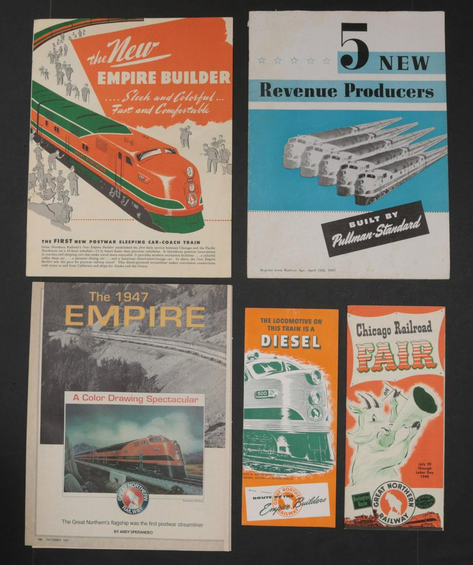 21 PIECES OF GREAT NORTHERN RAILROAD EPHEMERA (1 of 8)